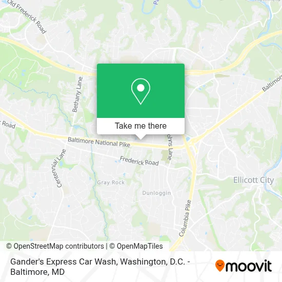 Gander's Express Car Wash map