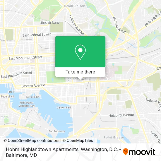 Hohm Highlandtown Apartments map