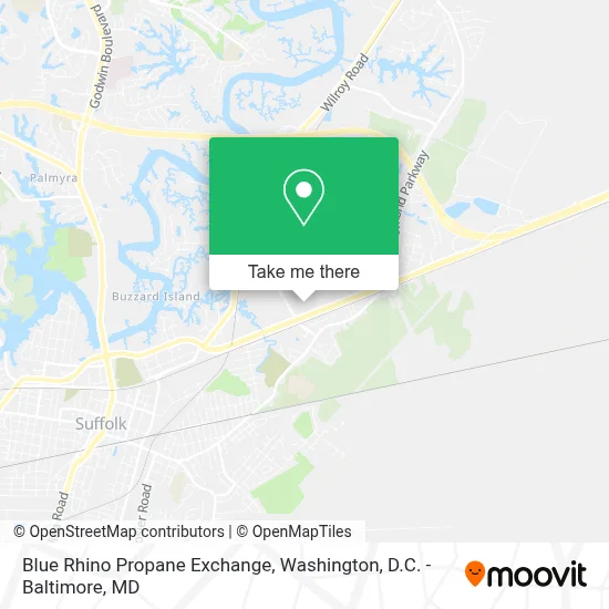 Blue Rhino Propane Exchange map