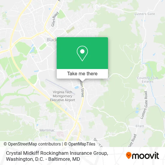 Crystal Midkiff Rockingham Insurance Group map