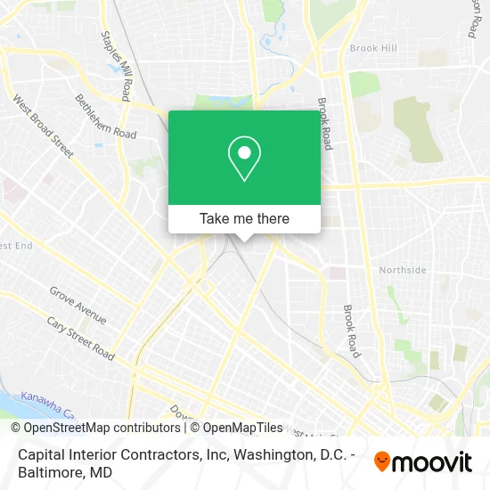 Capital Interior Contractors, Inc map