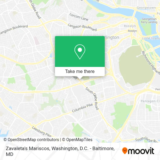 Zavaleta's Mariscos map