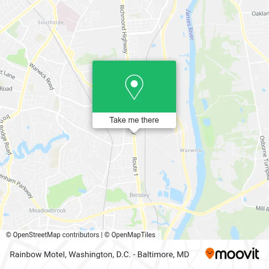 Rainbow Motel map