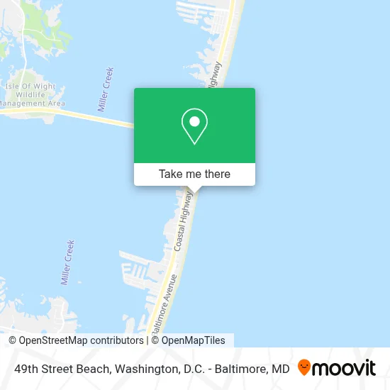 49th Street Beach map