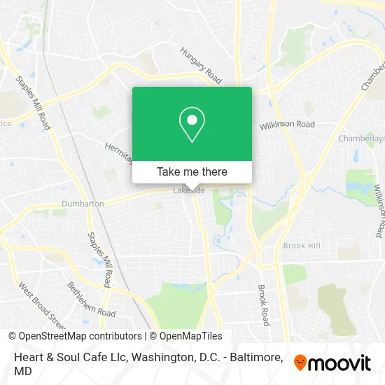 Heart & Soul Cafe Llc map