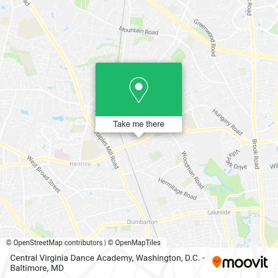 Central Virginia Dance Academy map