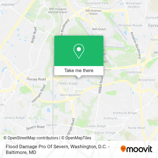 Flood Damage Pro Of Severn map