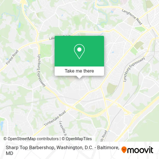 Sharp Top Barbershop map