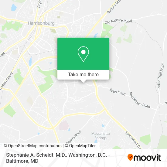 Stephanie A. Scheidt, M.D. map