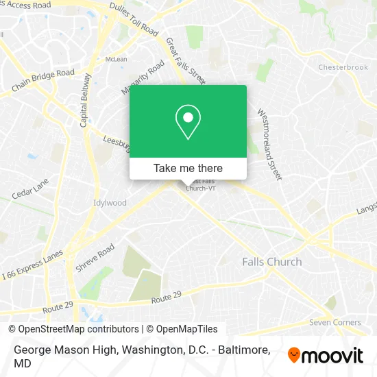 George Mason High map