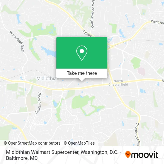 Midlothian Walmart Supercenter map