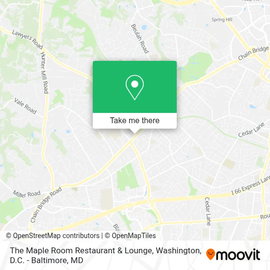 The Maple Room Restaurant & Lounge map