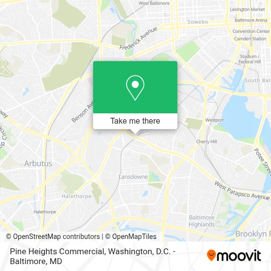 Pine Heights Commercial map