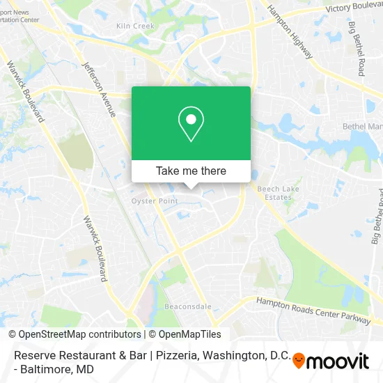 Reserve Restaurant & Bar | Pizzeria map