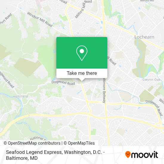Seafood Legend Express map