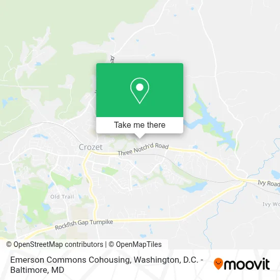 Emerson Commons Cohousing map