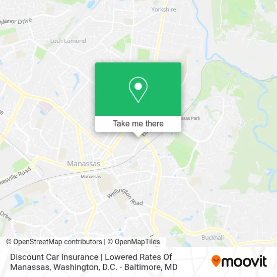 Discount Car Insurance | Lowered Rates Of Manassas map