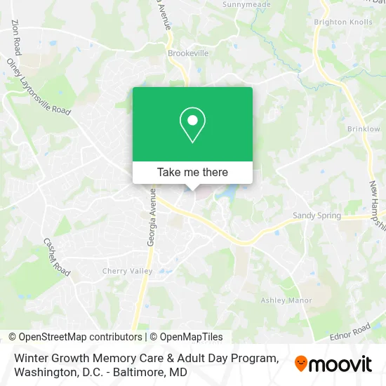 Winter Growth Memory Care & Adult Day Program map