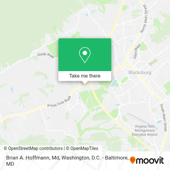 Brian A. Hoffmann, Md map