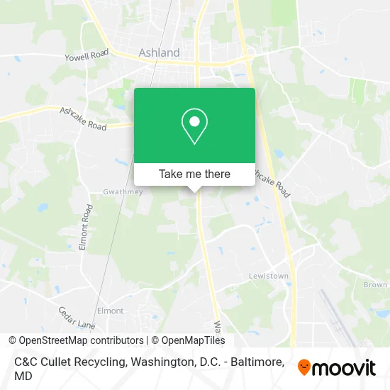 C&C Cullet Recycling map