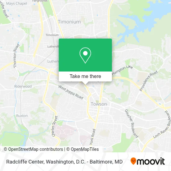 Radcliffe Center map