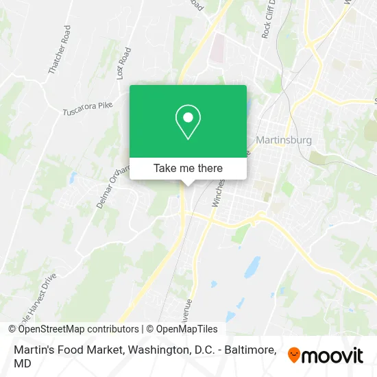 Martin's Food Market map