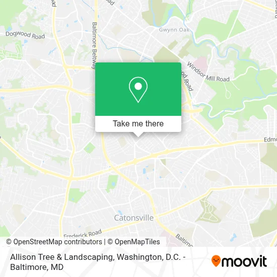Allison Tree & Landscaping map