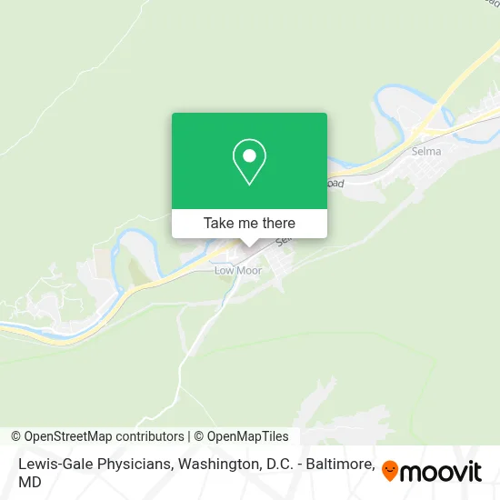 Lewis-Gale Physicians map