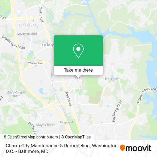 Charm City Maintenance & Remodeling map