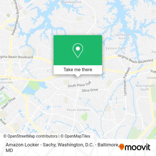 Amazon Locker - Sachy map