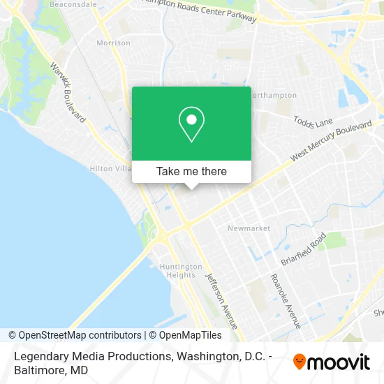 Legendary Media Productions map