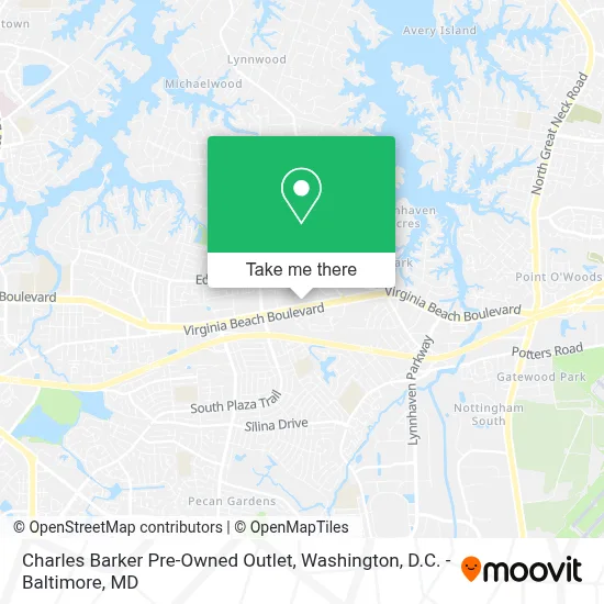 Charles Barker Pre-Owned Outlet map