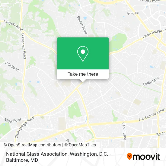 National Glass Association map
