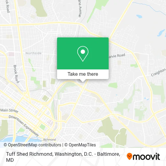Tuff Shed Richmond map