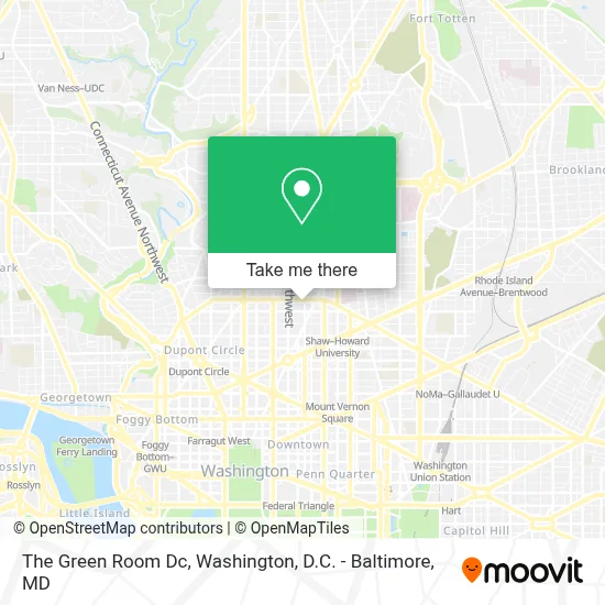 The Green Room Dc map