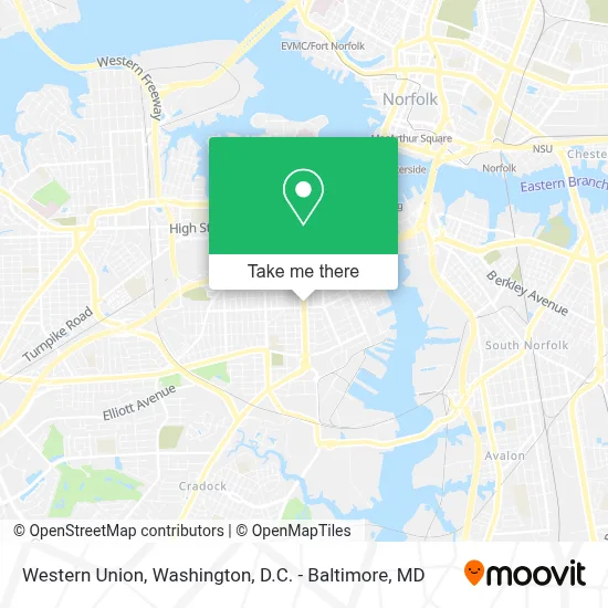 Western Union map