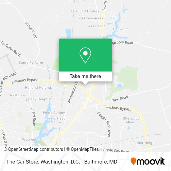 The Car Store map