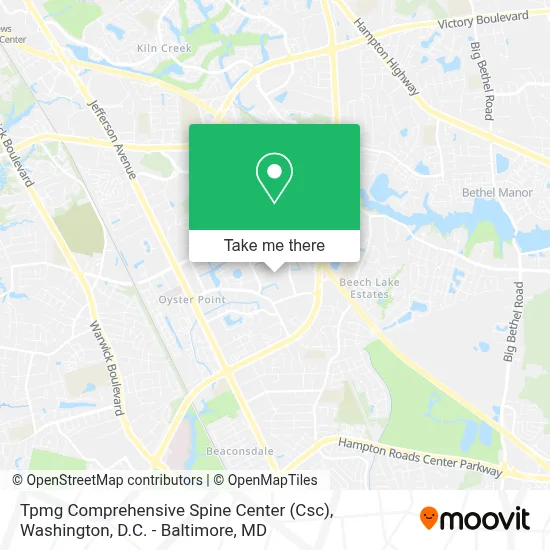 Tpmg Comprehensive Spine Center (Csc) map