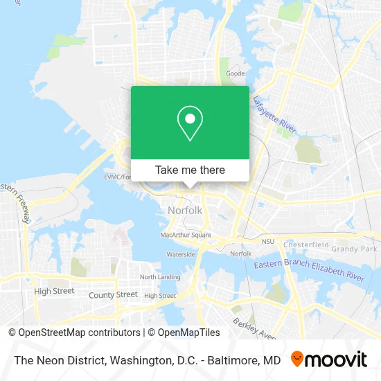 The Neon District map