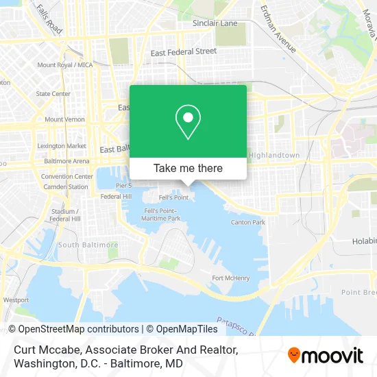 Curt Mccabe, Associate Broker And Realtor map