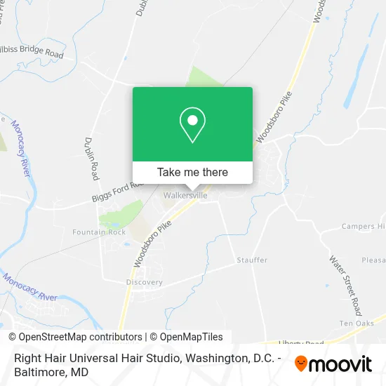 Right Hair Universal Hair Studio map