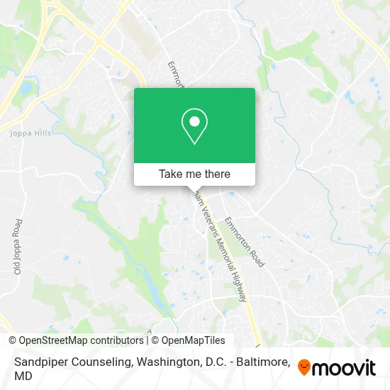 Sandpiper Counseling map