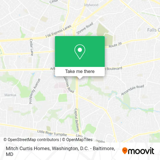 Mitch Curtis Homes map