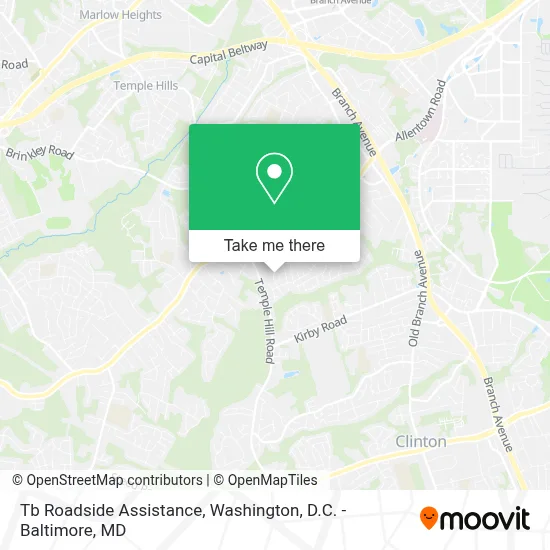 Tb Roadside Assistance map