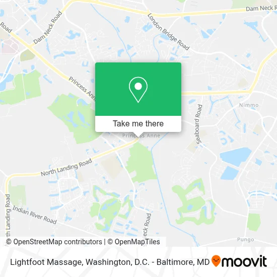 Lightfoot Massage map