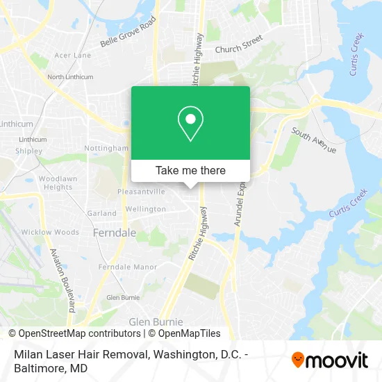 Milan Laser Hair Removal map