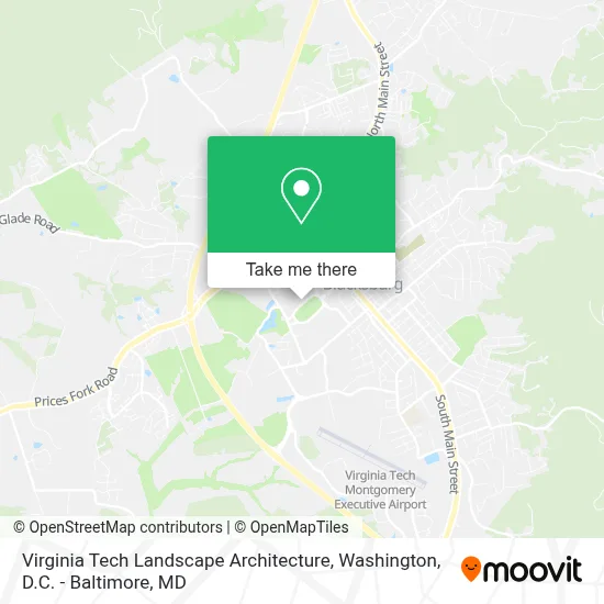 Virginia Tech Landscape Architecture map