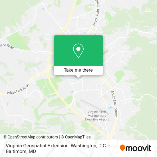 Virginia Geospatial Extension map