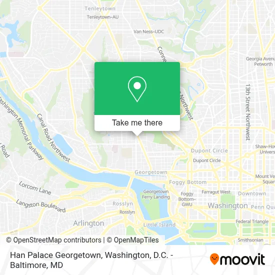 Han Palace Georgetown map