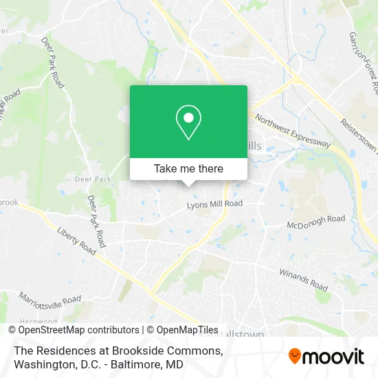 The Residences at Brookside Commons map